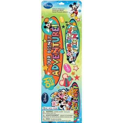 Disney Dimensional Stickers, Title - Mickey Family (Chipboard)