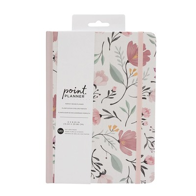 Point Planner Perfect Bound Planner, Floral - Dot Grid