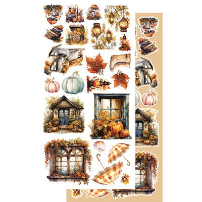 6X12 Extras Paper Set, In Autumn Colors