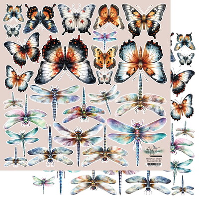 12X12 Extras Paper, The Men's World - Insects
