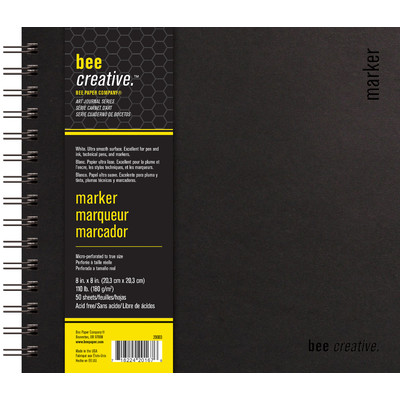 Bee Creative Marker Art Journal, 8" x 8"