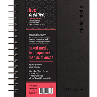 Bee Creative Mixed Media Art Journal, 5.5" x 8"