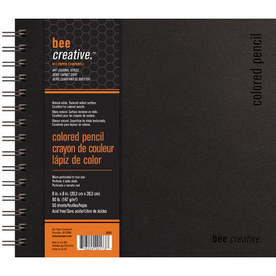 Bee Creative Colored Pencil Art Journal, 8" x 8"