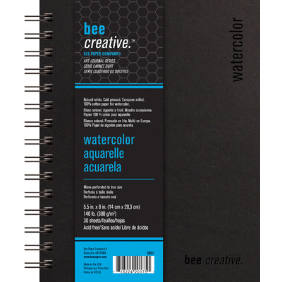 Bee Creative Watercolor Art Journal, 5.5" x 8"