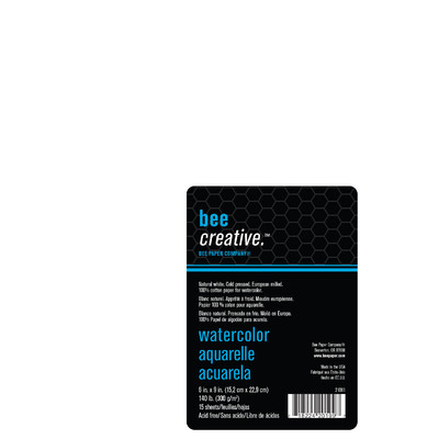 Bee Creative Watercolor Paper Pack, 6" x 9"