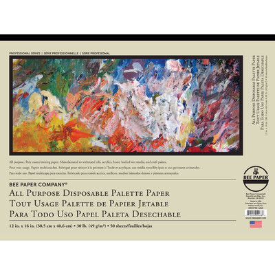 All Purpose Disposable Palette Paper Pad, 12" x 16"