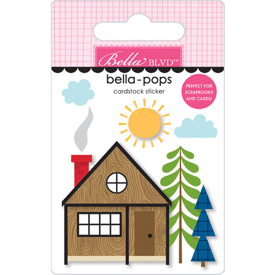 Bella Pops 3D Cardstock Sticker, Cabin Life