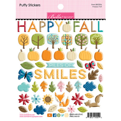 Puffy Stickers, Happy Fall
