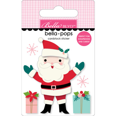 Bella-pops 3D Cardstock Sticker, Christmas Cheer