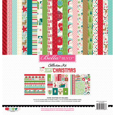 12X12 Collection Kit, Merry Little Christmas