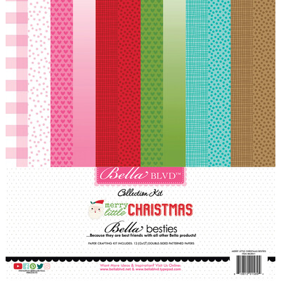 12X12 Bella Besties Kit, Merry Little Christmas