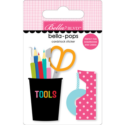Bella-pops 3D Cardstock Sticker, Scrappy Tools