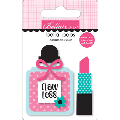 Bella-pops 3D Cardstock Sticker, Hello Beautiful