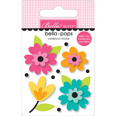 Bella-pops 3D Cardstock Sticker, Too Cute