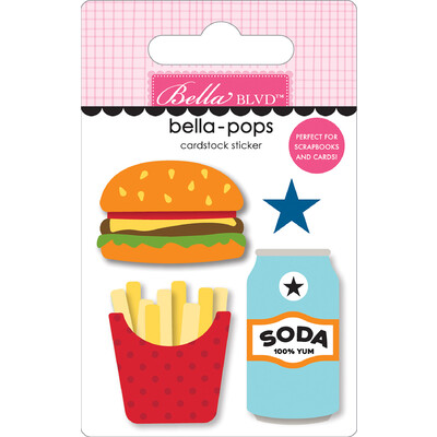 Bella-pops 3D Cardstock Sticker, Always Hungry