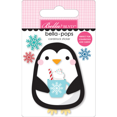 Bella-pops 3D Cardstock Sticker, Stay Warm