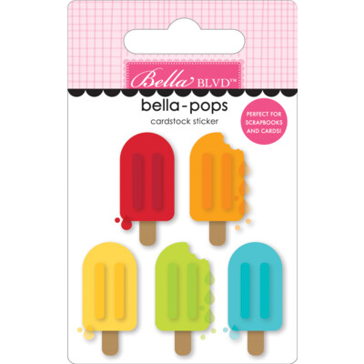 Bella-pops 3D Cardstock Sticker, Stay Cool