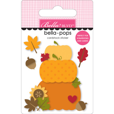 Bella-pops 3D Cardstock Sticker, Fall Favorite