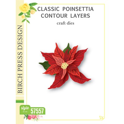 Die, Classic Poinsettia Contour Layers