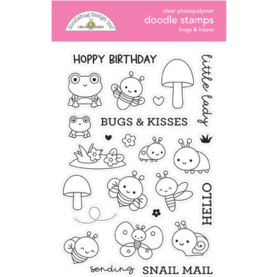 Clear Stamp, Fairy Garden - Bugs & Kisses