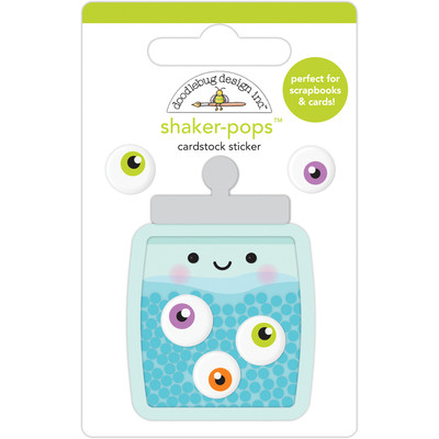 Shaker-pops Cardstock Sticker, Happy Haunting - Eye Candy
