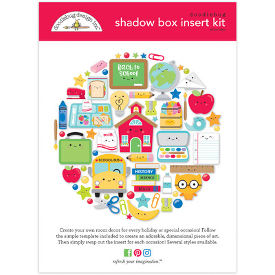 Shadow Box Insert Kit, School Days