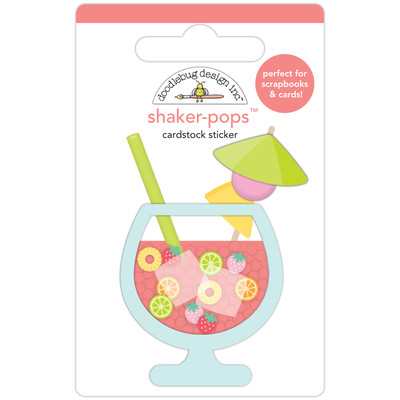 Shaker-pops Cardstock Sticker, Seaside Summer - Fruit Cocktail