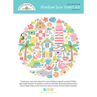 Shadow Box Insert Kit, Seaside Summer