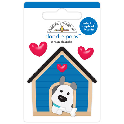 Doodle-pops 3D Cardstock Sticker, Happy Home