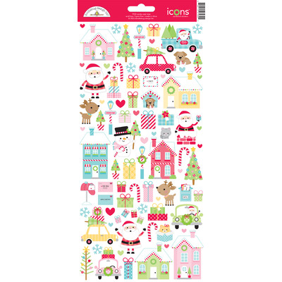 Icons Cardstock Stickers, Candy Cane Lane