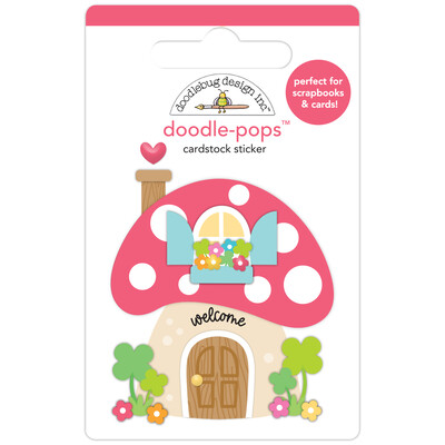 Doodle-pops 3D Cardstock Sticker, Gnome Sweet Home
