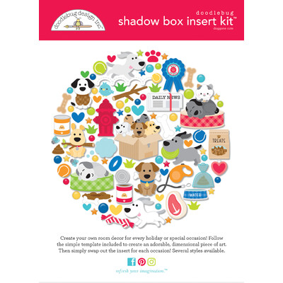 Shadow Box Insert Kit, Doggone Cute