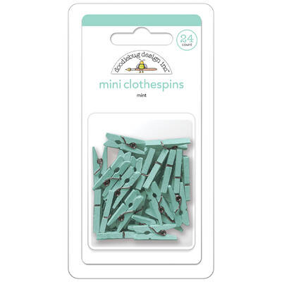 Mini Clothespins, Mint