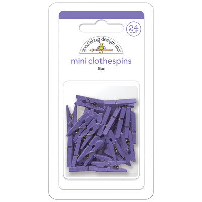 Mini Clothespins, Lilac