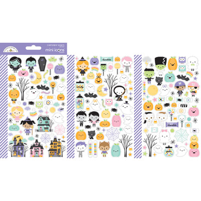 Mini Icons Cardstock Stickers, Sweet & Spooky