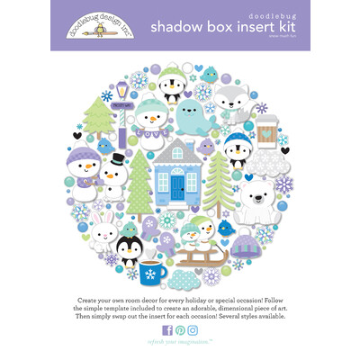 Shadow Box Insert Kit, Snow Much Fun