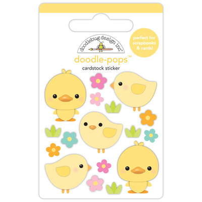 Doodle-pops 3D Cardstock Sticker, Springtime Peeps