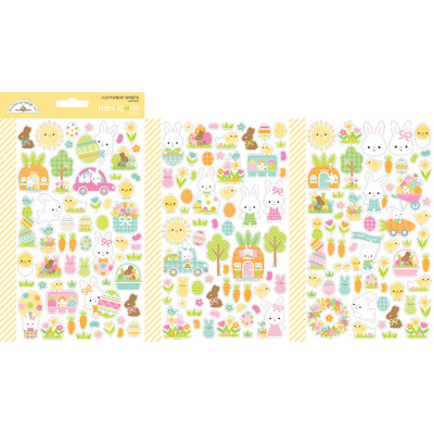 Mini Icons Cardstock Stickers, Bunny Hop
