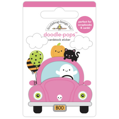 Doodle-pops 3D Cardstock Sticker, Boo Cruise