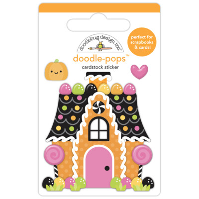 Doodle-pops 3D Cardstock Sticker, Candy Cottage