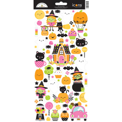 Icons Cardstock Stickers, Hey Pumpkin