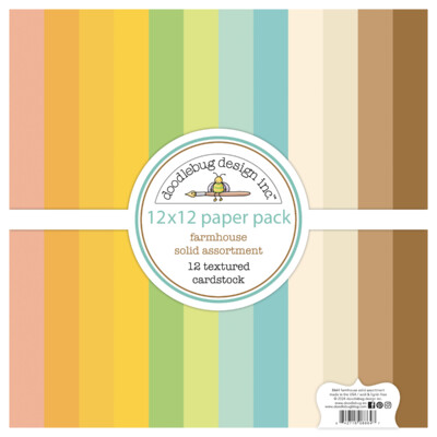 12X12 Textured Cardstock Pack, Farmhouse