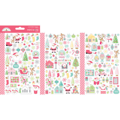 Mini Icons Cardstock Stickers, Tinsel Time