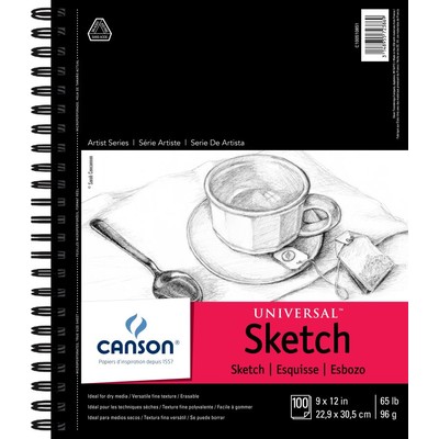Universal Sketch Paper Pad, 9" x 12"