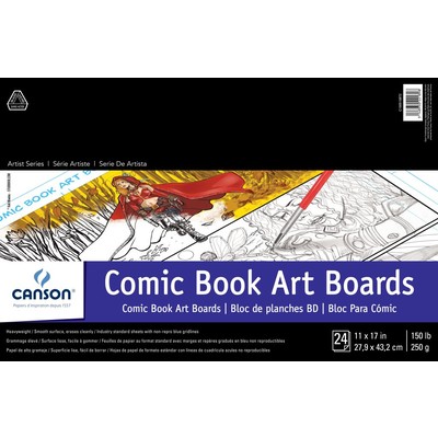 Comic Book Art Boards, 11" x 17"