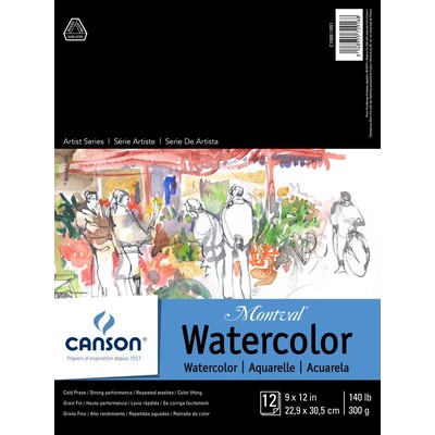 Montval Watercolor Paper Pad, 9" x 12"