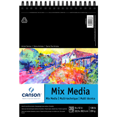 Mix Media Paper Pad, 9" x 12"