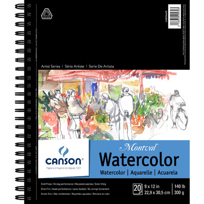 Montval Watercolor Paper Pad, 9" x 12"