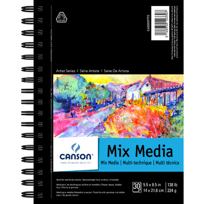 Mix Media Paper Pad, 5.5" x 8.5"
