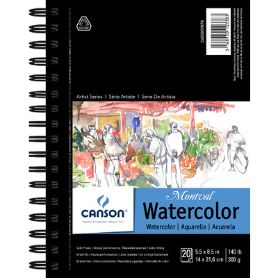 Montval Watercolor Paper Pad, 5.5" x 8.5"